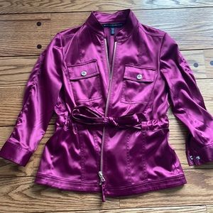 WHBM Jacket coat shimmery material XS XSP like new